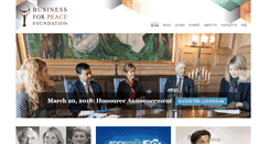 Desktop Screenshot of businessforpeace.org